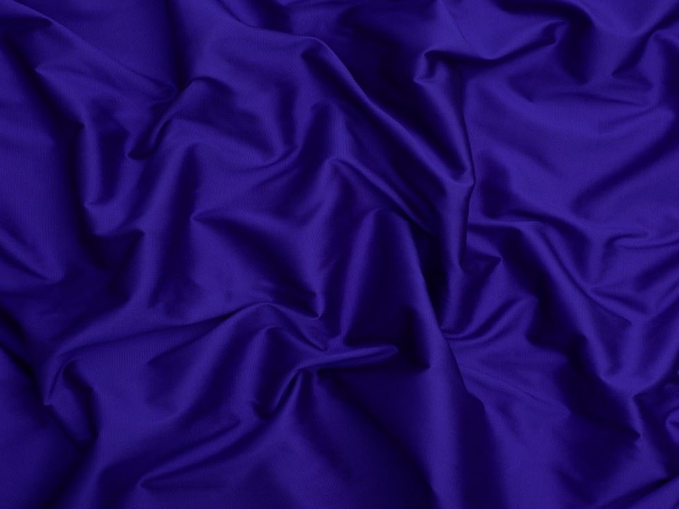 Minerva Core Range Blue Faux Silk Effect Taffeta Fabric for Dressmaking, 140cm / 55" Wide - per metre