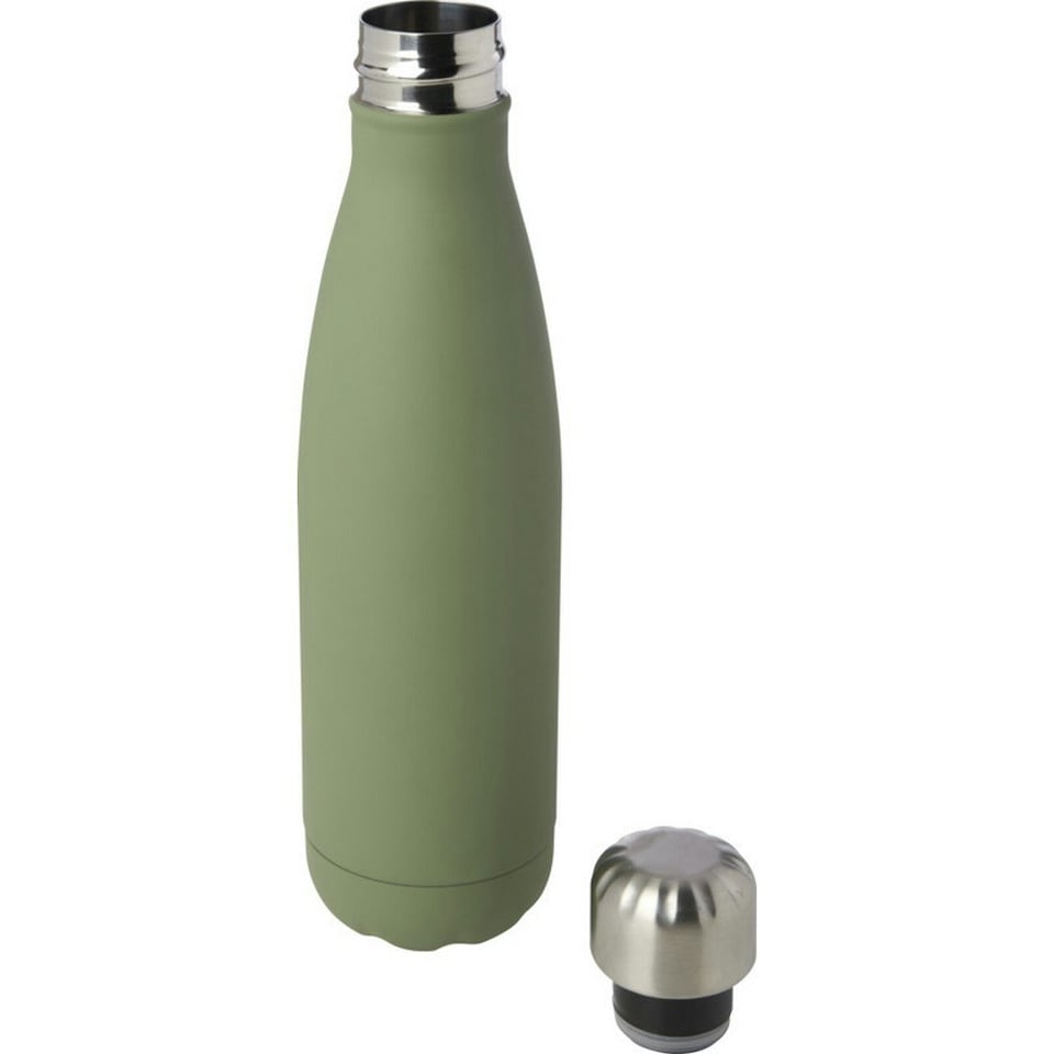 image 1 of Cove Recycled Stainless Steel 500ml Insulated Water Bottle - Heather Green - One Size