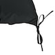 image 8 of Outsunny 2 Seater Garden Bench Cushion Outdoor Seat Pad with Ties | Black | Black | 1