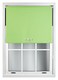 image 2 of FURNISHED Blackout Roller Blinds with Triple Square Eyelets Cut to Size Easy Fit Window Shade | Green | Lime | (W) 210cm x (L) 165cm