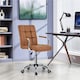 image 2 of Yaheetech PU Leather Height Adjustable Office Chair Mid-Back