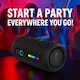 image 5 of HYE 40W Portable Bluetooth Speaker IPX6 Waterproof 10Hr Battery Life - Black PS20
