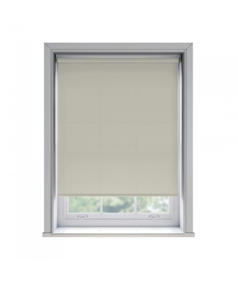145cm No Drill Oyster Thermal Blackout Roller Blind (170cm Drop) | Cream