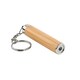 image 2 of MidOcean Pianti Mini Bamboo Keyring Torch - Wood - One Size