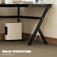 image 5 of HOMCOM L-Shaped Corner Computer Desk Laptop Workstation PC Table Home Office