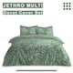 image 6 of VELVETIO Jethro Complete Duvet Cover Set with Fitted Sheet Breathable Bedding Quilt Green | King