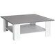 image 1 of HOMCOM Vintage Coffee Table Square 2 Tier Side End Desk Indoor Living Room 