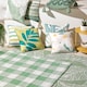 image 4 of D & D Gingham Outdoor Rug Green