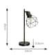image 4 of ValueLights Angus Matte Black Adjustable Geometric Table Lamp | Black
