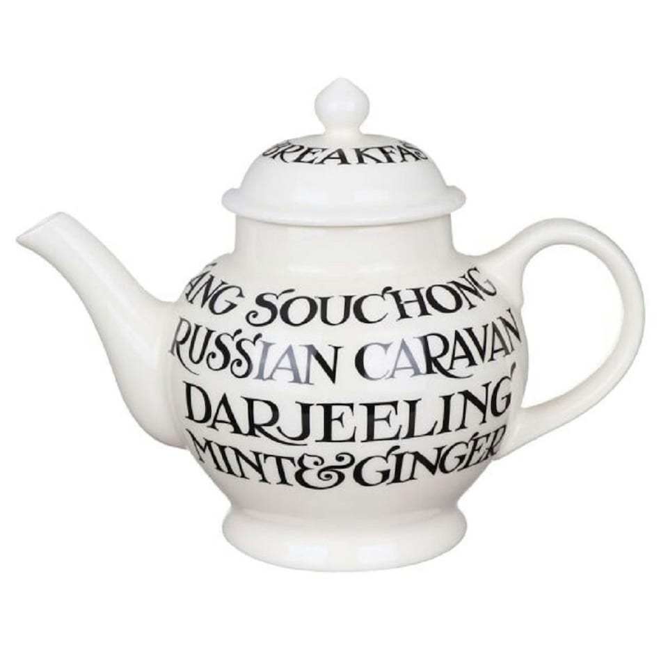 image 1 of Tea Pot: 4 Mug Emma Bridgewater Black Toast 4 Mug Teapot, Ceramic