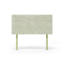Milan Cream Naples Velvet Headboard Single | Multi