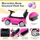 image 3 of COSTWAY 3-in-1 Ride on Push Car w/ Adjustable Canopy Pink