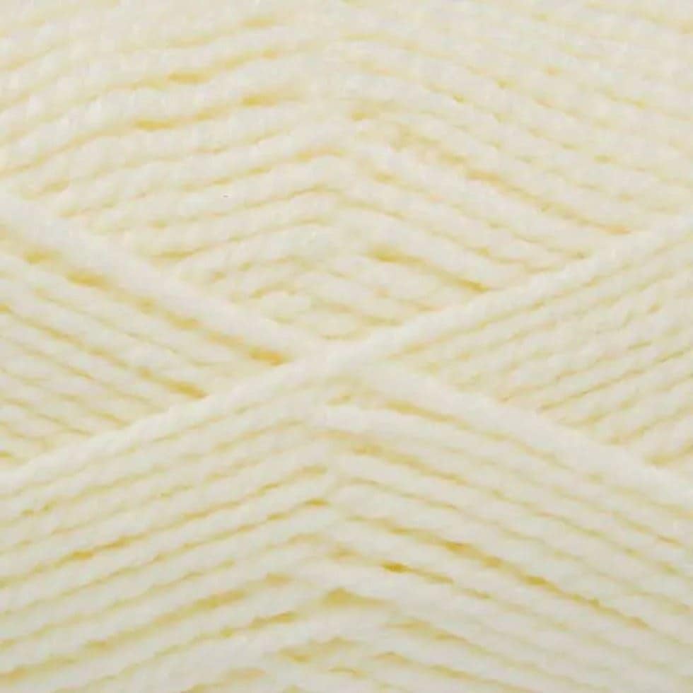 King Cole Cream Big Value Baby Chunky Yarn (Value Pack 12 x 100g Balls) For Crochet, Knitting - 152m per ball