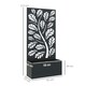 image 5 of Outsunny Metal Raised Garden Bed with Trellis, Elevated Planter Box Black