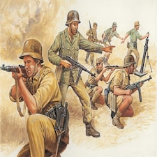 WWII- GERMAN AFRIKA CORPS - SOLDIERS 1:72