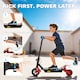 image 3 of AIYAPLAY Electric Scooter for Kids with LCD Display, Up to 15 KM/H, Red | Red | Red and Black