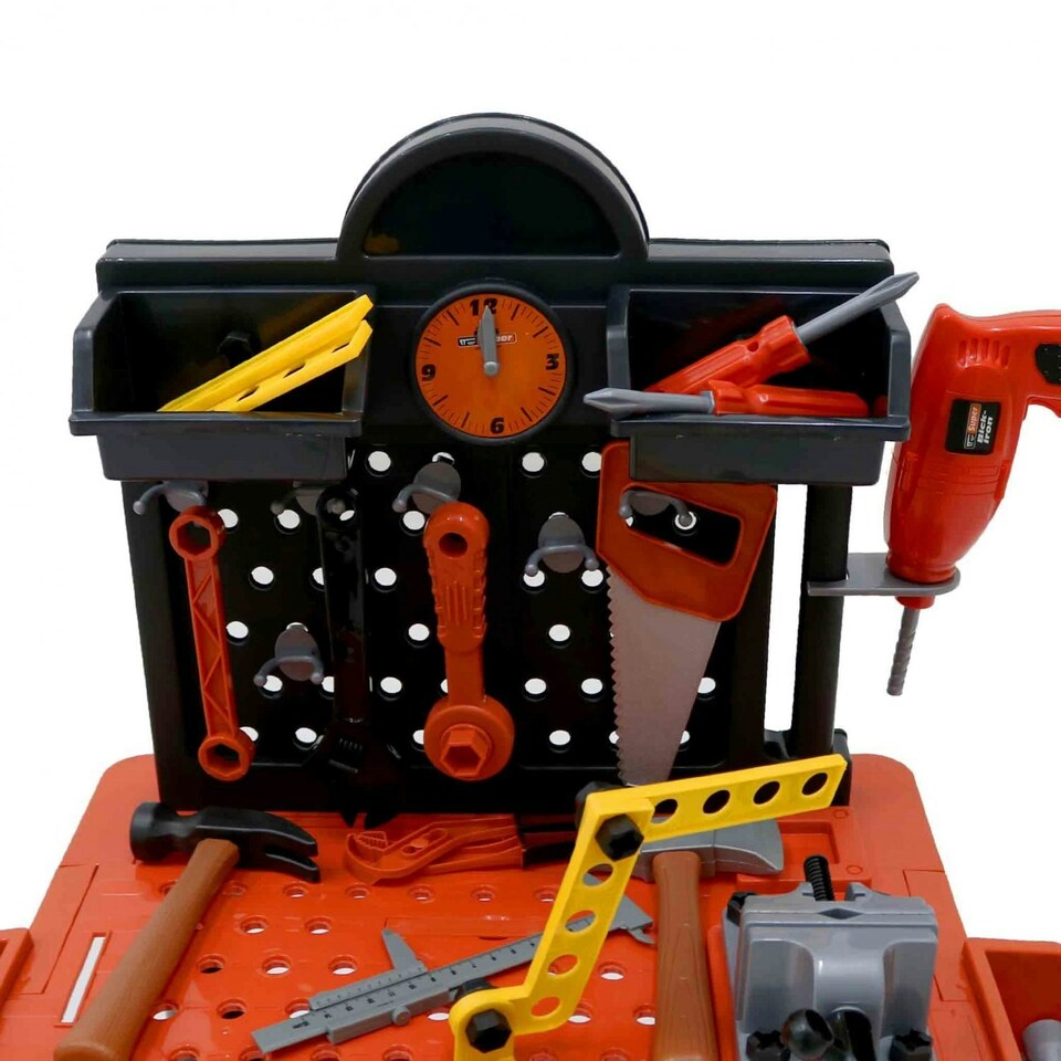 image 1 of Oypla Childrens Kids Play Toy Workbench Tools Kit Workshop Playset