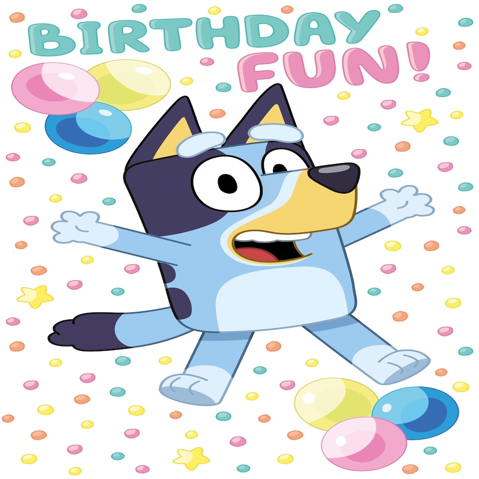 image 1 of Bluey 'Birthday Fun!' Birthday Card