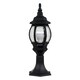 image 2 of ValueLights Black Windsor Outdoor Post Topper Light with 6W Warm White Bulb Black