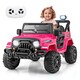 image 10 of COSTWAY 12V Kids Battery Powered Toy Vehicle Ride Pink