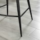image 4 of Furniturebox Pesaro 2x Green Velvet Black Legs Bar Chair
