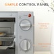 image 6 of HOMCOM Mini Oven 9L Countertop Toaster Oven with Timer Control 750W Cream