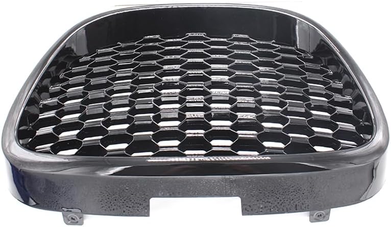 London Boutique Gloss Black Honeycomb Mesh Front Grille, No Emblem Sport Bumper Grille for SEAT Leon MK2 2006-2009