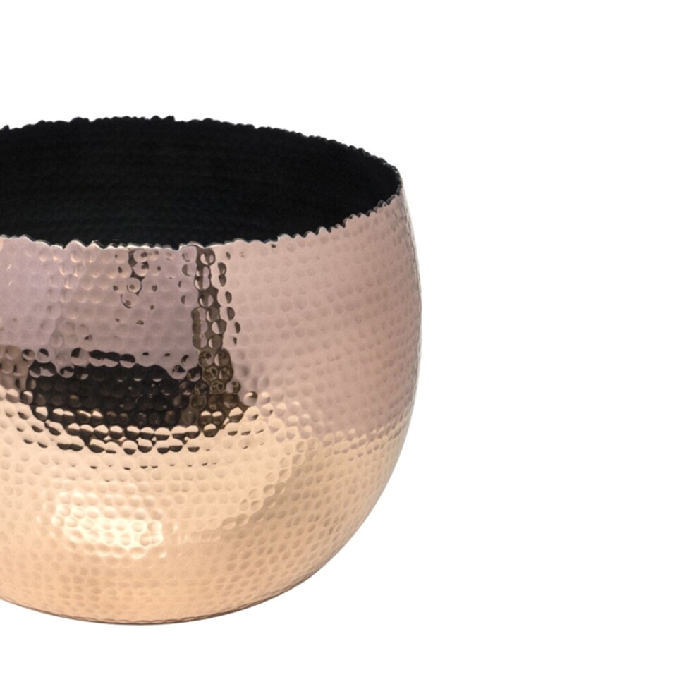 image 1 of Hammered Bowl Planter - Iron - L19 x W19 x H14 cm - Copper | Copper