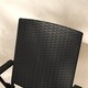 image 7 of Outsunny Folding Garden Chairs Set of 4, PE Rattan Garden Dining Chairs with Armrests, High Back and Steel Frame, Weather Resistant Outdoor Dining Furniture for Patio, Balcony, Black | Black