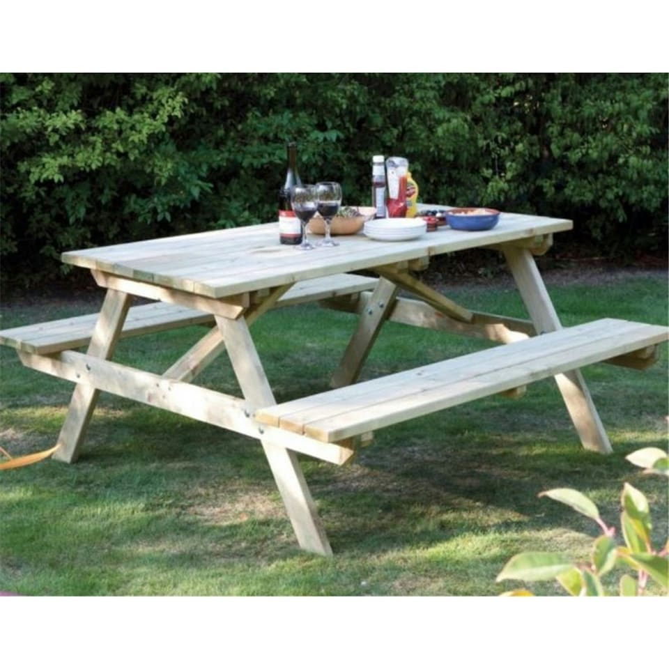 Deluxe Picnic Garden Table (6ft x 5ft)