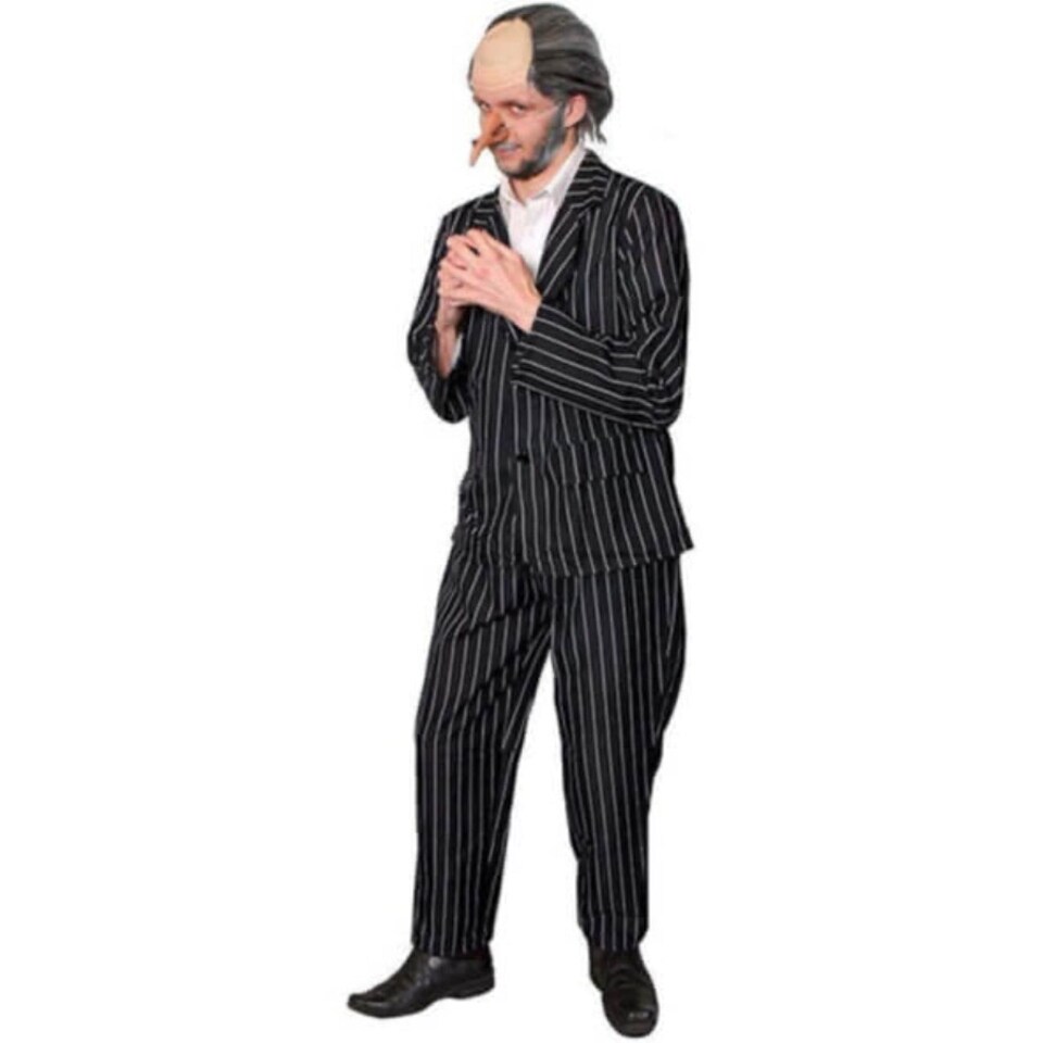 image 1 of Evil Orphan Catcher Costume Black | 2XL
