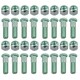 image 1 of Pack of 16 3/8" UNF Wheel Studs And Nuts For 4" PCD Trailer Suspension Hubs