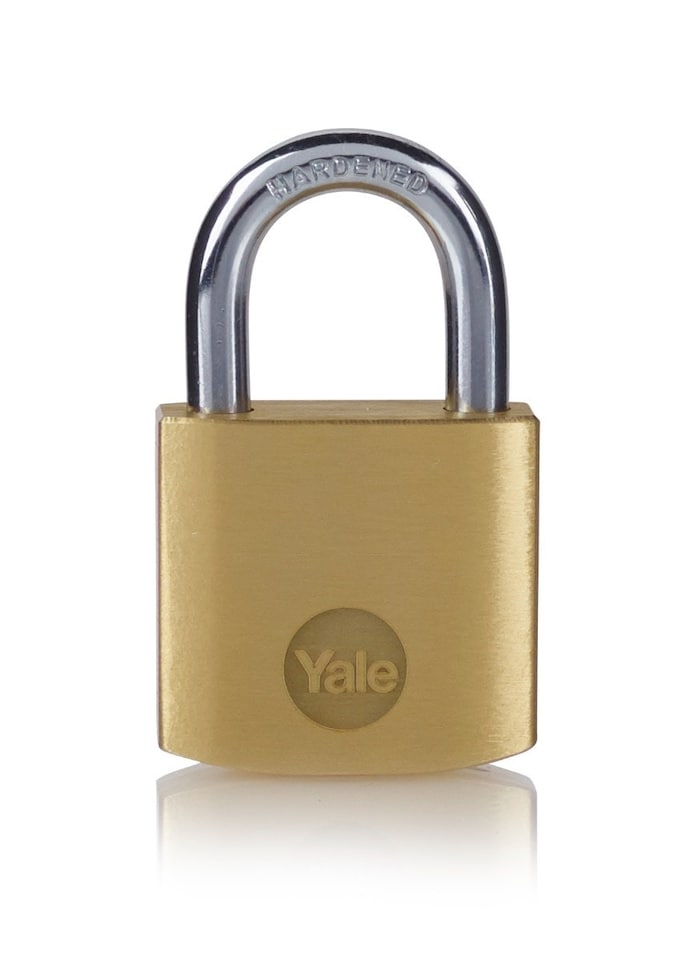 image 1 of YALE BRASS PADLOCK 30MM (PACK OF 2)