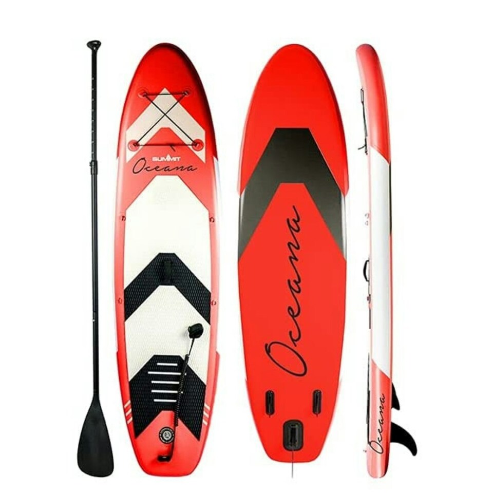 image 1 of Summit Oceana 10ft Inflatable Paddle Board with Pump & Kit Ideal for Open Water in Red