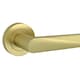 image 2 of AXS Detroit Door Handles on Rose - Door Pack - Latch Door - Satin Brass