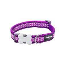 Dog Collar Reflective Bones Purple | Purple | S