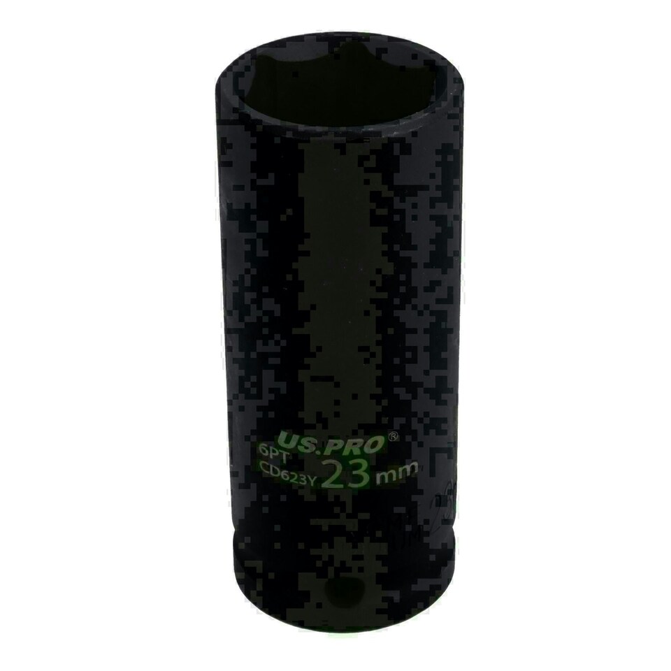 image 1 of 23mm 1/2" Drive Double deep Metric Impacted Impact Socket Single Hex 6 Sided