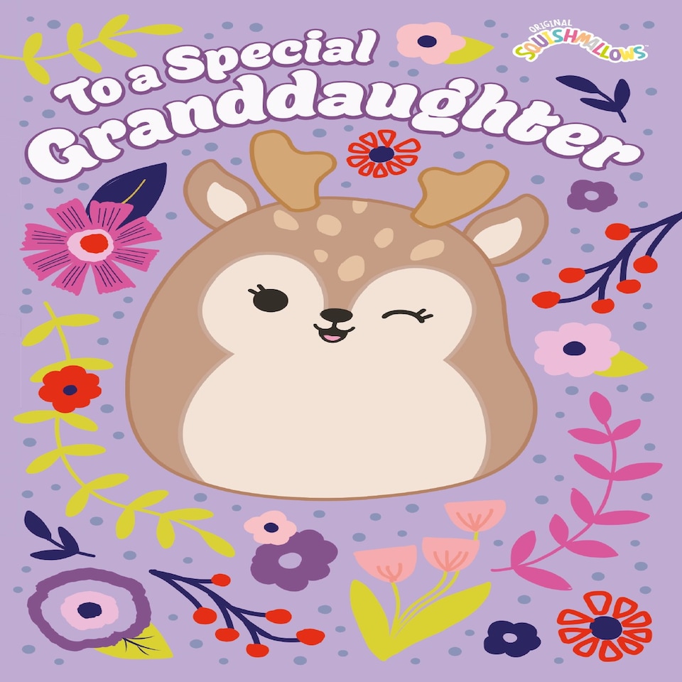 Squishmallows Granddaughter Birthday Card