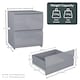 image 5 of Vida Designs Glinton 4 Piece FSC Certified Bedroom Set (2 Drawer Bedside Chest x2, 5 Drawer Chest, 2 Door 2 Drawer Wardrobe), Grey Grey | Grey