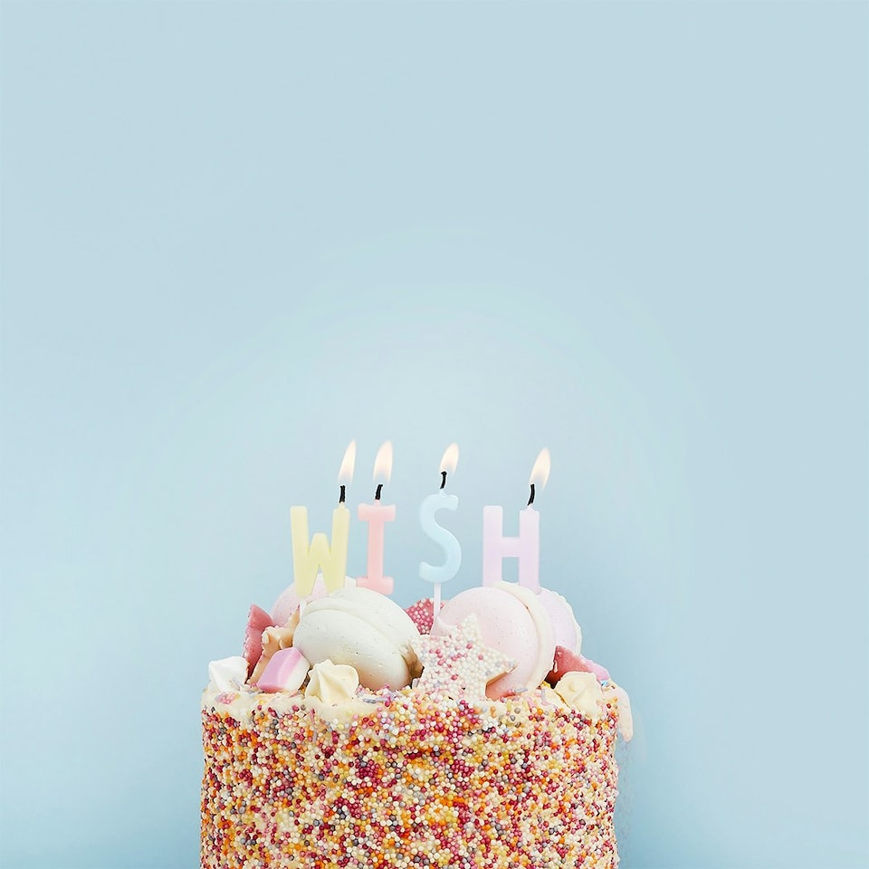 image 1 of Pastel 'Wish' Celebration Candles