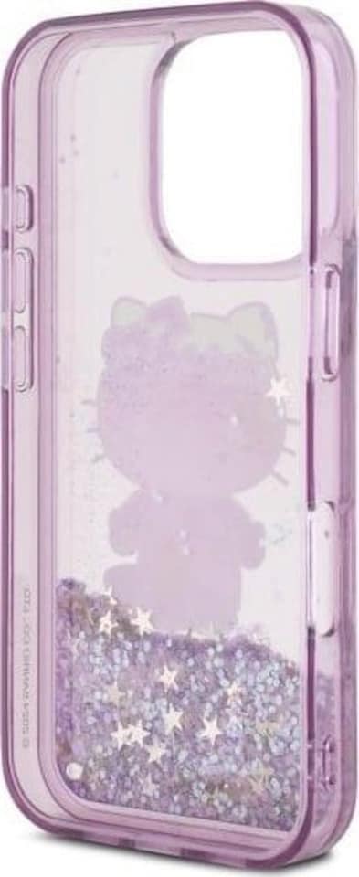 image 1 of Hello Kitty Liquid Glitter 50th Anniversary Party Case for iPhone 16 Pro Max 6.9 Purple - HKHCP16XL50PPU