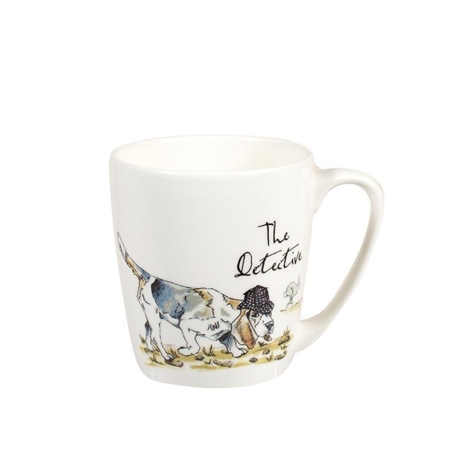 Churchill China Country Pursuits China Mug The Detective 300ml White