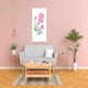 image 2 of Beautiful pink rose on a white background (Canvas Prints) 102cm x 76cm