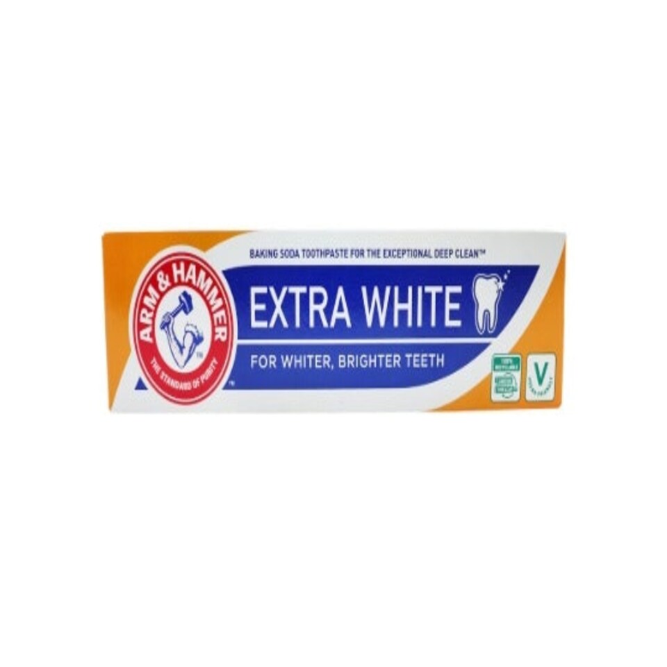 image 1 of Arm & Hammer Extra White Toothpaste with Baking Soda 125g Pack of 12