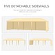 image 10 of Outsunny 9m x 3m Outdoor Garden Gazebo Wedding Party Tent Canopy Marquee Green
