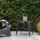 image 7 of JVL Luna Natural Willow Wood Lantern With Braided Rope Handle, Grey Wash