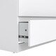 image 7 of Naia Chest of 5 Drawers in White High Gloss
