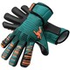 image 2 of Precision Unisex Adult Elite 2.0 Contact Goalkeeper Gloves - Teal/Fluorescent Orange/Black - 10