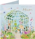 image 1 of Beautiful Pop up 3D Greenhouse Mum Birthday Card