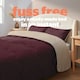 image 3 of Silentnight 10.5 Tog Seersucker Coverless Duvet and Pillowcase Set N/A | Berry/Natural | Double